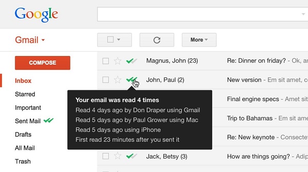 MailTrack, double check for Gmail, you already have Firefox extension